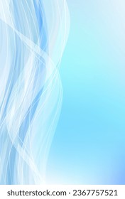 curve winter light silk background