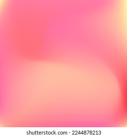 Curve Yellow Peach Vibrant Blurred Texture. Sunrise Bright Flow Trendy Color Swirl Gradient Mesh. Liquid Red Watercolor Warm Neon Background. Sunset Orange Fluid Pastel Pink Gradient Backdrop.