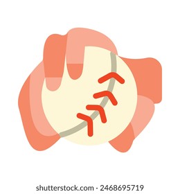 Curveball Vector Flat Icon Design