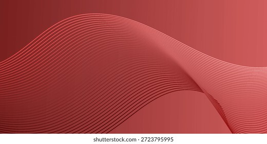 Forma 3D curva con fondo de línea dinámica