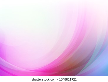 Curved abstract colorful background. Vector Eps10