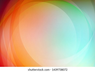 Curved abstract colorful background. Vector Eps10