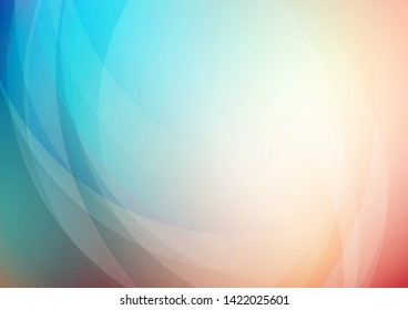 Curved abstract colors background. Vector Eps10