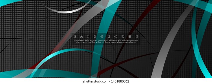 Curved abstract design with the background concept of a dark circle pattern. vector illustration. suitable for the background with your design