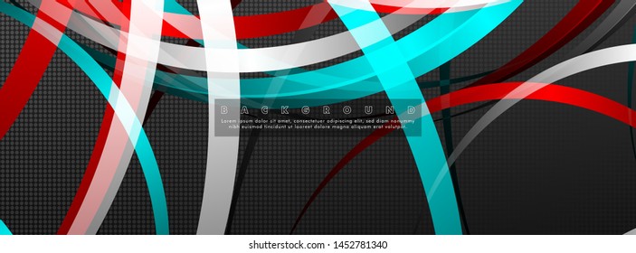 Curved abstract design with the background concept of a dark circle pattern. vector illustration. suitable for the background with your design