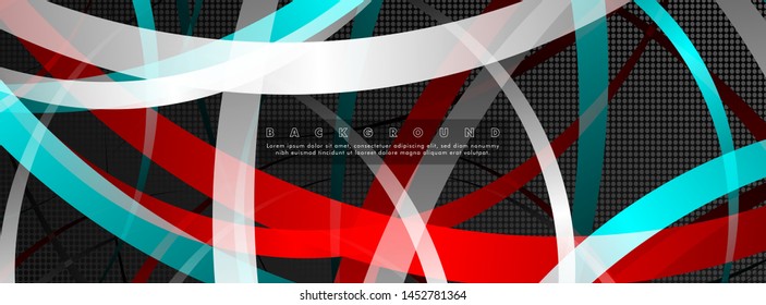 Curved abstract design with the background concept of a dark circle pattern. vector illustration. suitable for the background with your design