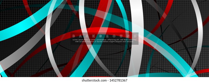 Curved abstract design with the background concept of a dark circle pattern. vector illustration. suitable for the background with your design