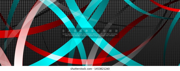 Curved abstract design with the background concept of a dark circle pattern. vector illustration. suitable for the background with your design