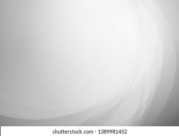 Curved abstract gray background. Vector Eps10
