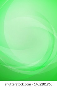 Curved abstract green background. Vector Eps10