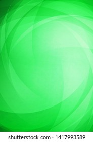 Curved abstract green background. Vector Eps10
