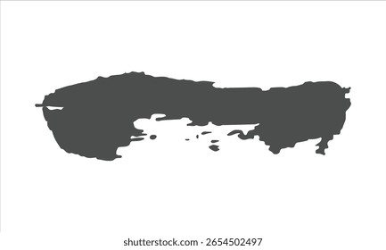 Curved Abstract Paint Stroke Vector for Unique Artistic Compositions and Creative Graphic Design