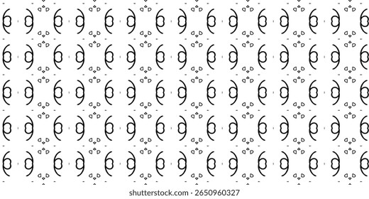Padrão abstrato curvo com elementos espelhados e pontos minimalistas, formando uma grade moderna e simétrica. Resumo, simetria, moderno, curva, ponto.