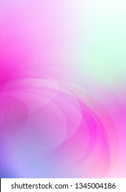 Curved abstract pink background. Vector Eps10