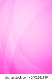 Curved abstract pink background. Vector Eps10