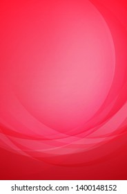Curved abstract red background. Vector Eps10