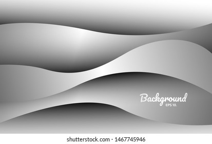 Curved abstract vector background Modern design concept