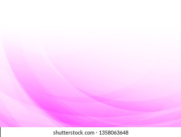 Curved Abstract White Pink Background Vector Stock Vector (Royalty Free ...