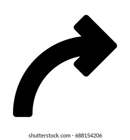 curved arrow