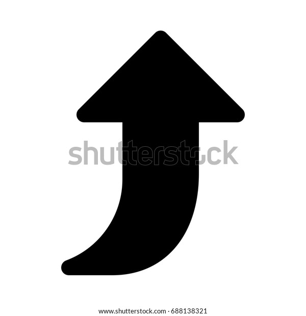 Curved Arrow Stock Vector Royalty Free 688138321 2913