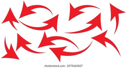 curved arrow direction sign icon illustration design