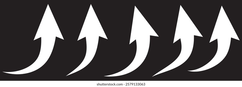curved arrow direction sign icon illustration design