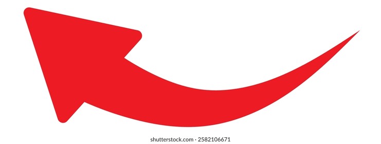 curved arrow direction sign icon illustration design