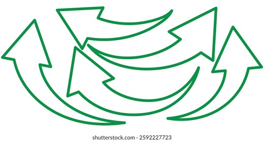 curved arrow direction sign icon illustration design