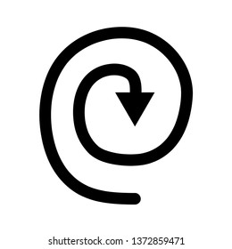 curved arrow icon