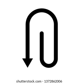 curved arrow icon