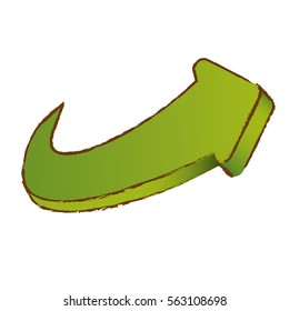 curved arrow icon image vector illustration design 