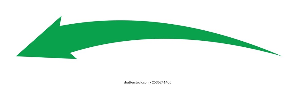 curved arrow icon vector. curve arrow icon. Vector illustration