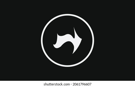 curved arrow icon, vector illustration eps10