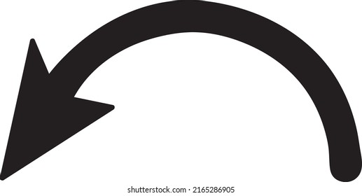curved arrow icon, vector illustration on white background..eps
