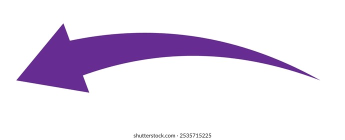 Icono de flecha curva, Ilustración vectorial EPS10