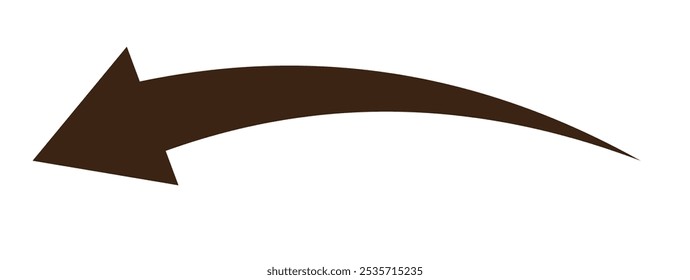 ícone de seta curva, ilustração vetorial eps10