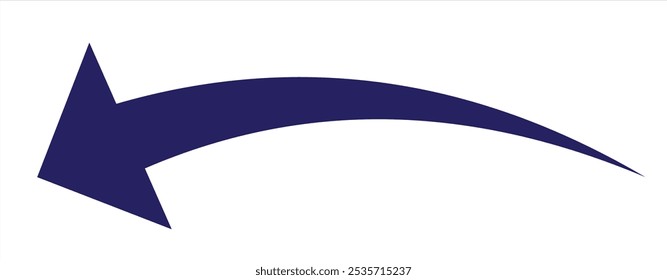 curved arrow icon, vector illustration eps10