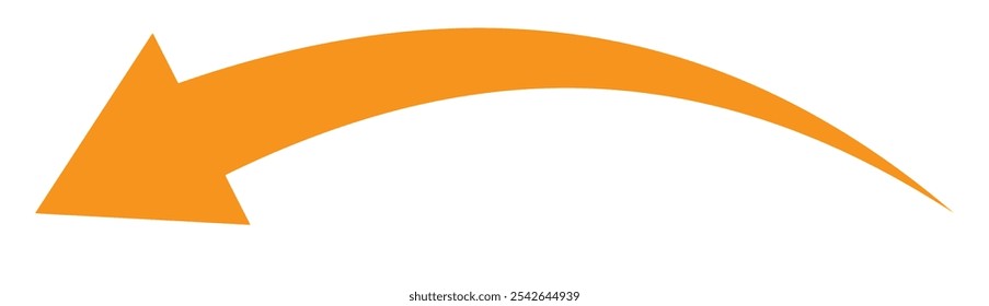 curved arrow icon, vector illustration eps10