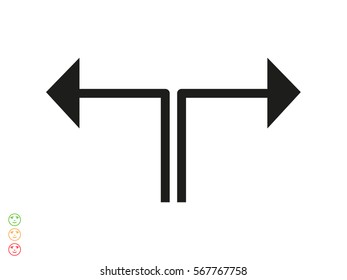 curved arrow icon, vector illustration eps10