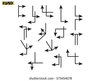 curved arrow icon, vector illustration eps10