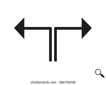 curved arrow icon, vector illustration eps10