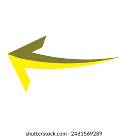 Flecha curva. Icono de flecha curva. Vector de flecha curva aislado sobre fondo blanco. Ilustración vectorial.