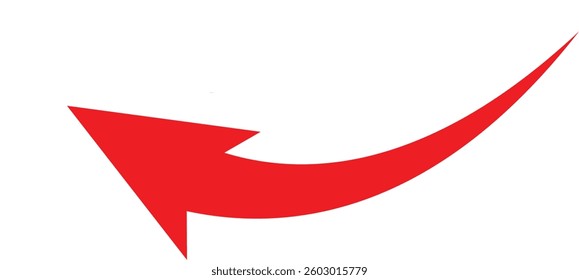 Curved arrow icon vector. Arrow pointer icon sign symbol in trendy flat style. Arrow left right vector icon illustration isolated on white and black background