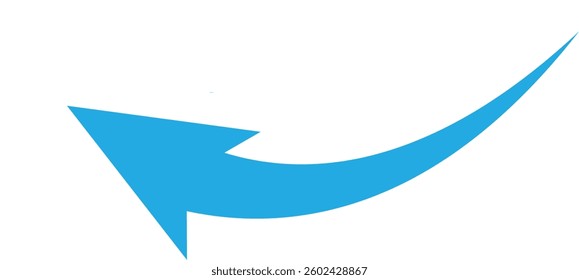 Curved arrow icon vector set. Collection of colorful right direction arrows symbol design.