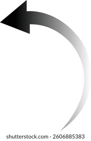 Curved arrow icon.curved vintage interface element of open next page, swipe.simple doodle curve side arrow of motion icon vector illustration.Arrow sign. Flat style icons.