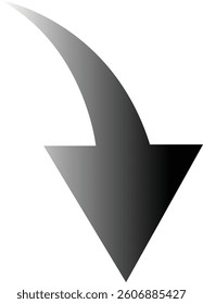 Curved arrow icon.curved vintage interface element of open next page, swipe.simple doodle curve side arrow of motion icon vector illustration.Arrow sign. Flat style icons.