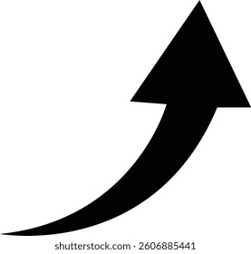 Curved arrow icon.curved vintage interface element of open next page, swipe.simple doodle curve side arrow of motion icon vector illustration.Arrow sign. Flat style icons.