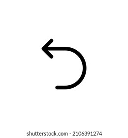 Curved arrow pointing to right Icon. undo redo icon