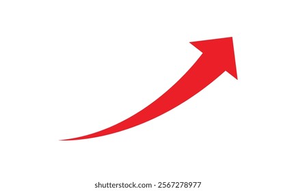 Curved arrow sign. Red arrow icon on  transparent background. - Powered by Shutterstock - Get 15% off with code: PIKWIZARD15