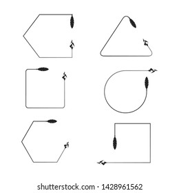 curved arrows and bend bows element set